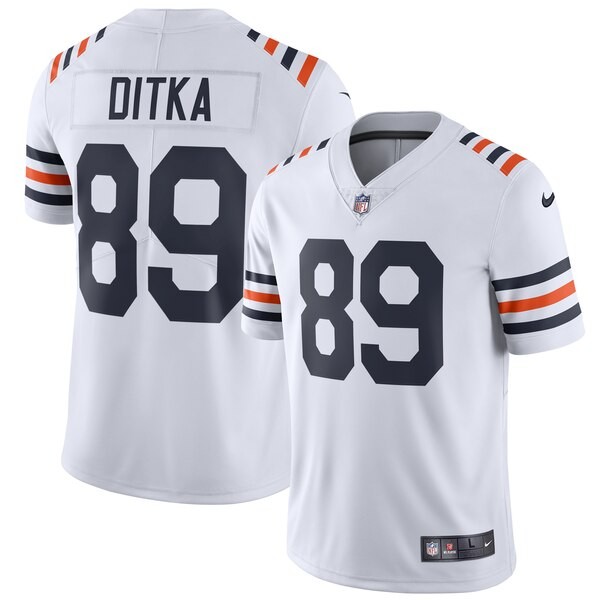 Nike Bears 89 Mike Ditka White 2019 Alternate Classic Retired Vapor Untouchable Limited Jersey