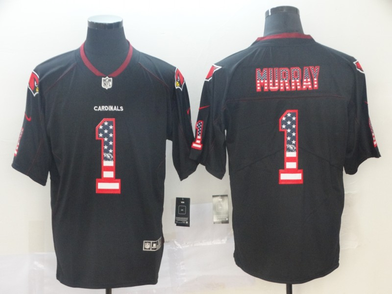Nike Cardinals 1 Kyler Murray Black USA Flag Fashion Limited Jersey