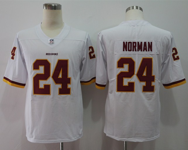 Nike Redskins 24 Josh Norman White Vapor Untouchable Player Limited Jersey - Click Image to Close