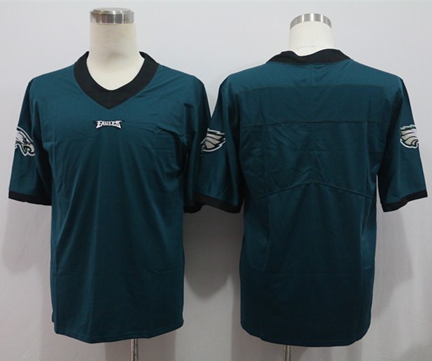 Nike Eagles Blank Green Vapor Untouchable Limited Jersey