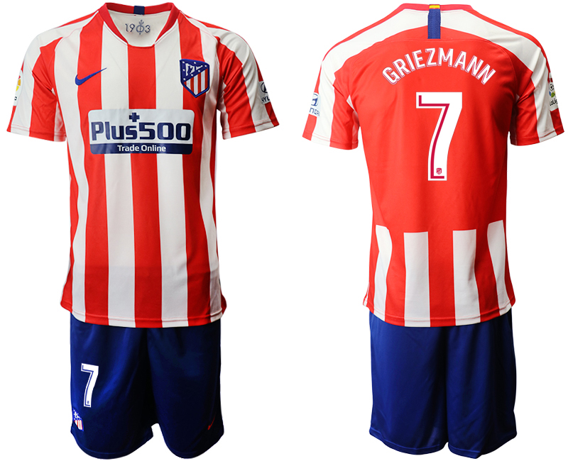 2019-20 Atletico Madrid 7 GRIEZMANN Home Soccer Jersey