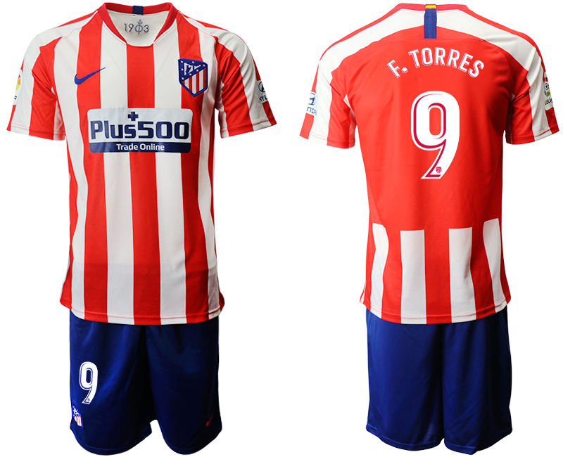 2019-20 Atletico Madrid 9 F. TORRES Home Soccer Jersey