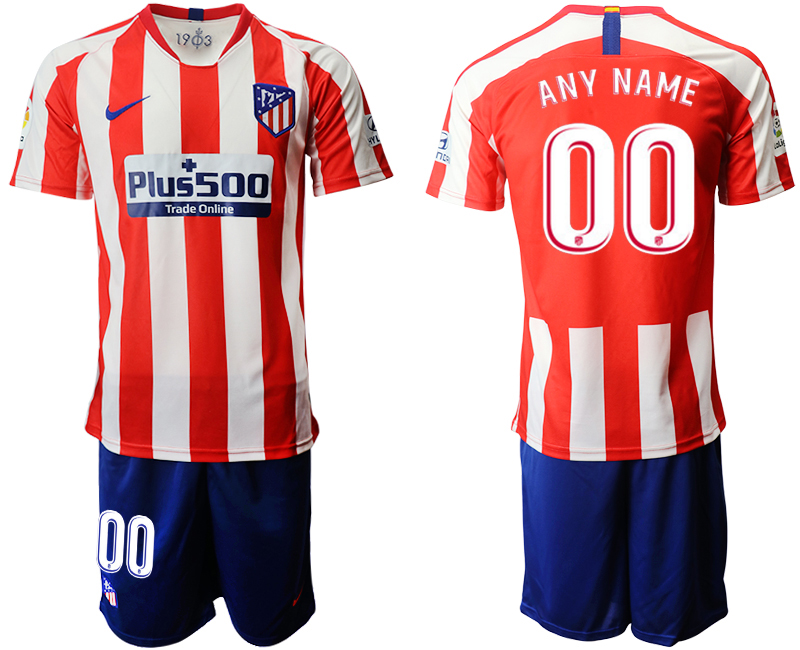 2019-20 Atletico Madrid Customized Home Soccer Jersey