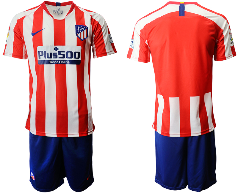 2019-20 Atletico Madrid Home Soccer Jersey - Click Image to Close