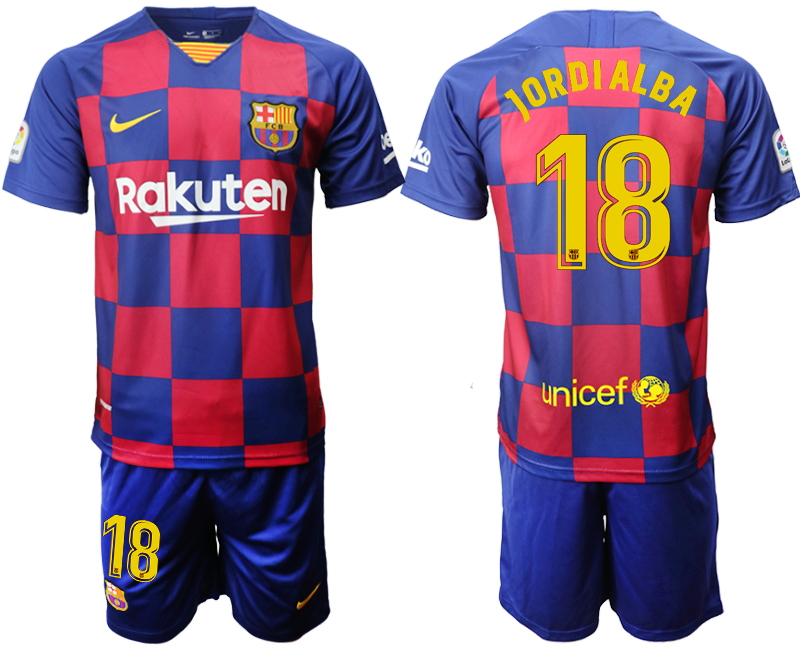 2019-20 Barcelona 18 JORDIALBA Home Soccer Jersey
