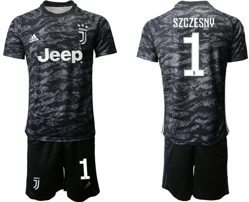 2019-20 Juventus 1 SZCZESNY Black Goalkeepe Soccer Jersey