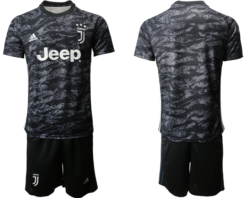 2019-20 Juventus Black Goalkeepe Soccer Jersey