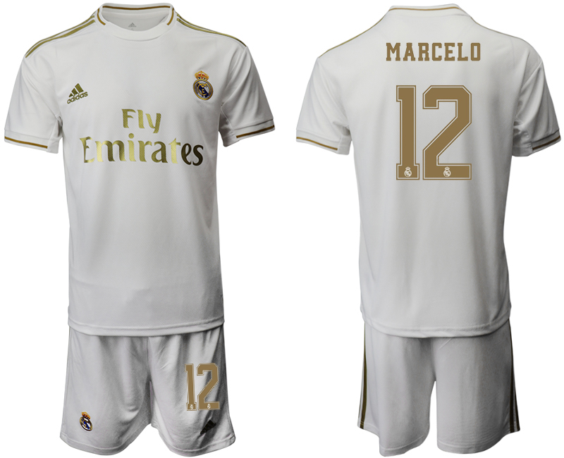 2019-20 Real Madrid 12 MARCELO Home Soccer Jersey