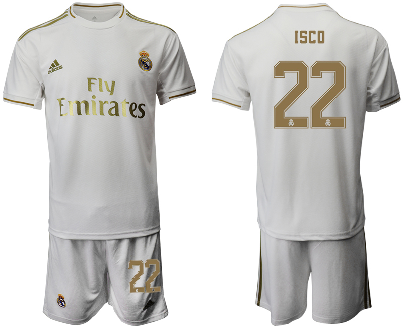 2019-20 Real Madrid 22 ISCO Home Soccer Jersey