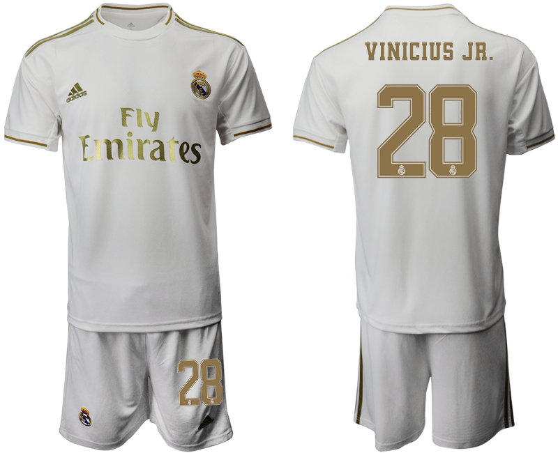 2019-20 Real Madrid 28 VINICIUS JR. Home Soccer Jersey