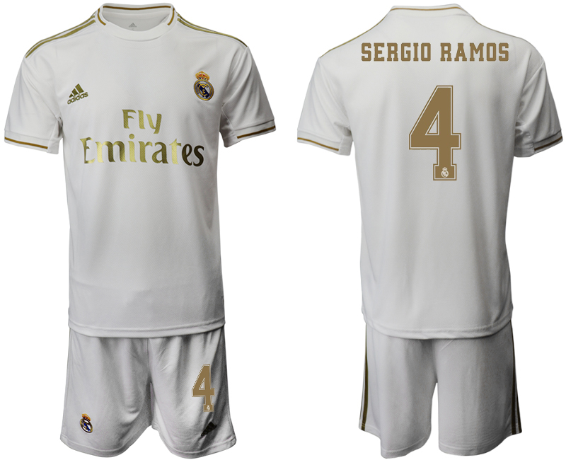 2019-20 Real Madrid 4 SERGIO RAMOS Home Soccer Jersey
