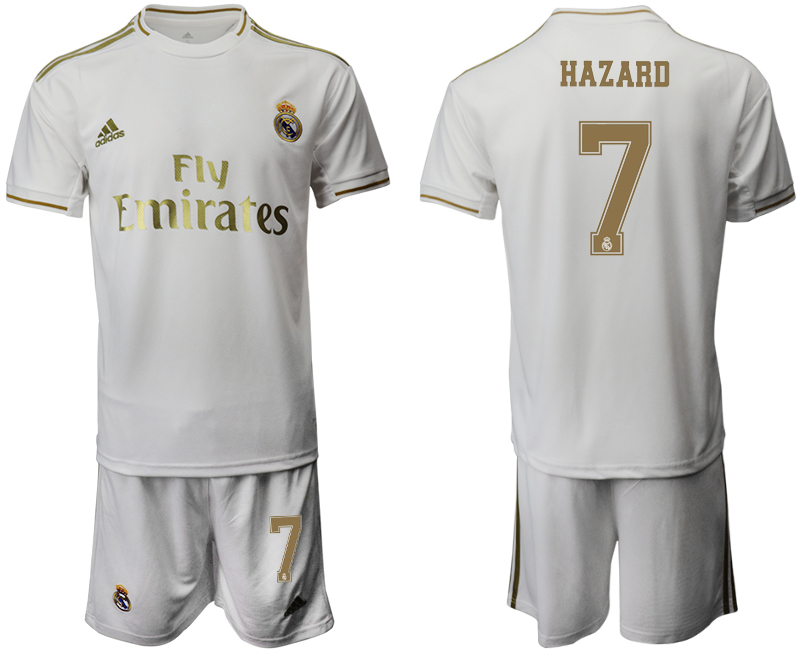 2019-20 Real Madrid 7 HAZARD Home Soccer Jersey