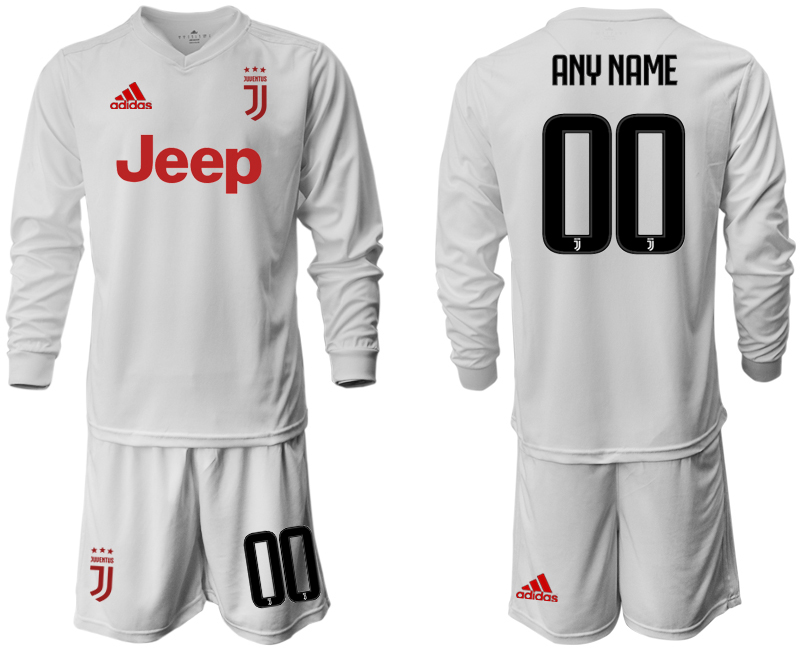 2019-20 Juventus Customized Long Sleeve Away Soccer Jersey
