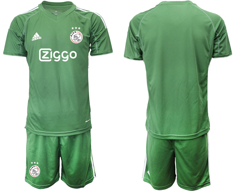 2019-20 Ajax Army Green Goalkeepe Soccer Jersey