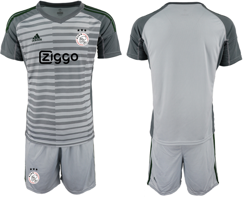 2019-20 Ajax Gray Goalkeepe Soccer Jersey
