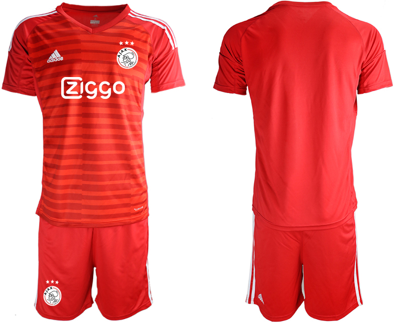2019-20 Ajax Red Goalkeepe Soccer Jersey