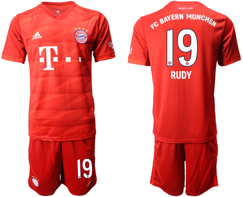 2019-20 Bayern Munchen 19 RUDY Home Soccer Jersey