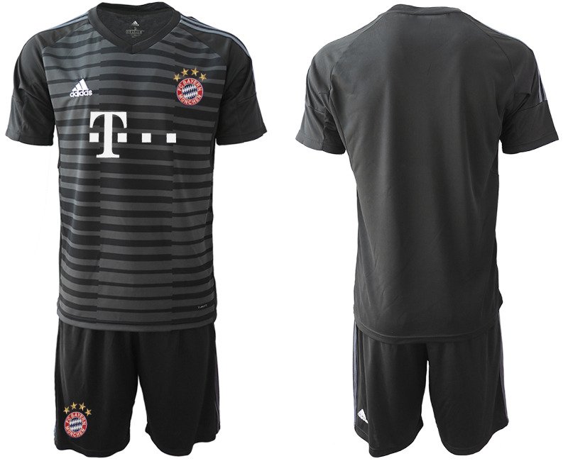 2019-20 Bayern Munchen Black Goalkeepe Soccer Jersey