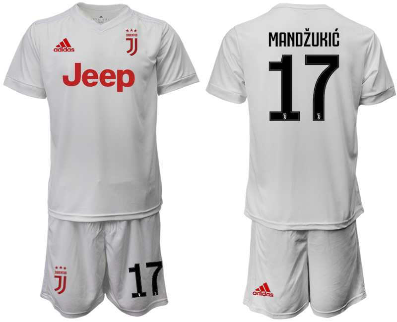 2019-20 Juventus 17 MANDZUKIC Away Soccer Jersey