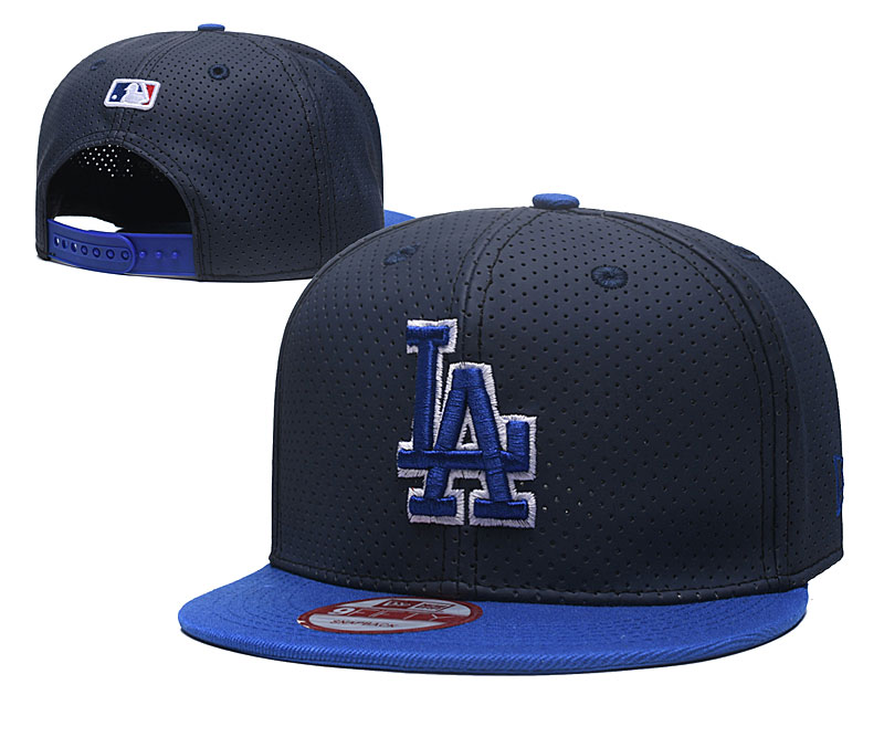 Dodgers Team Logo Navy Royal Adjustable Hat TX