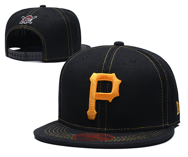 Pirates Team Logo Navy Adjustable Hat LT