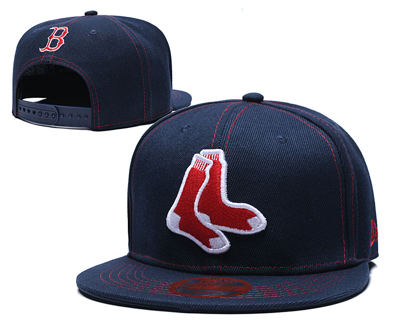 Red Sox Team Logo Navy Adjustable Hat LT
