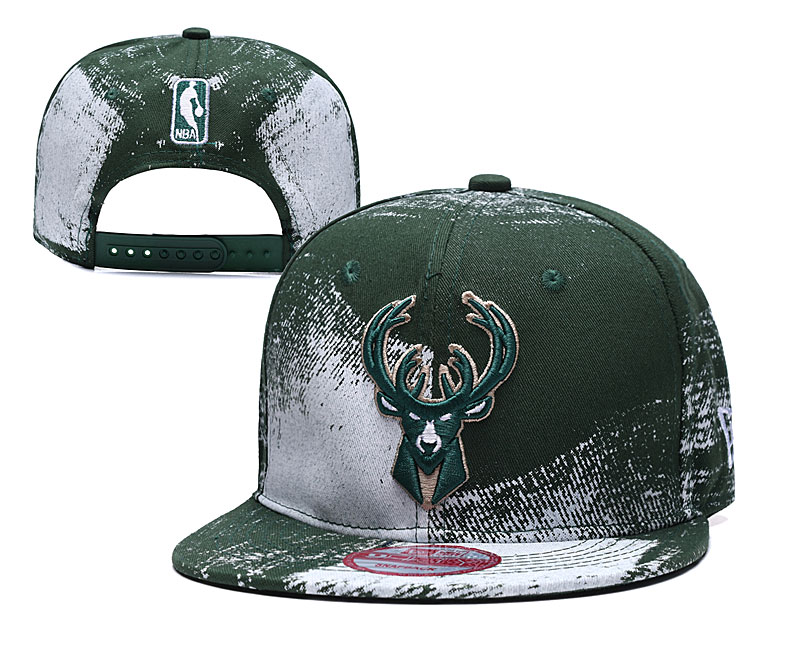 Bucks Team Logo Green White Adjustable Hat YD