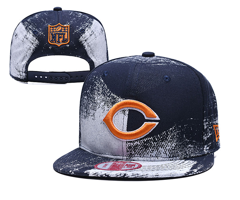 Bears Team Logo Navy White Adjustable Hat YD