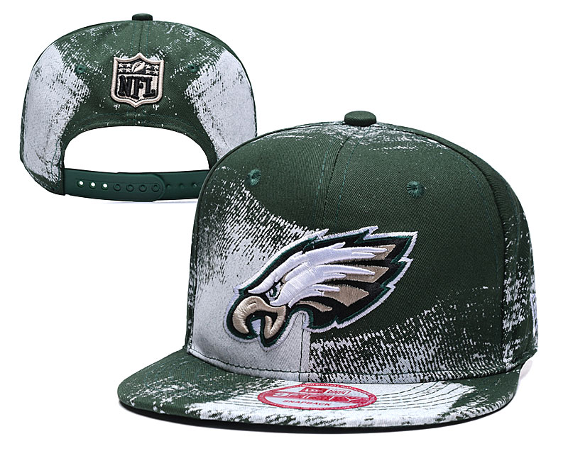 Eagles Team Logo Green White Adjustable Hat YD