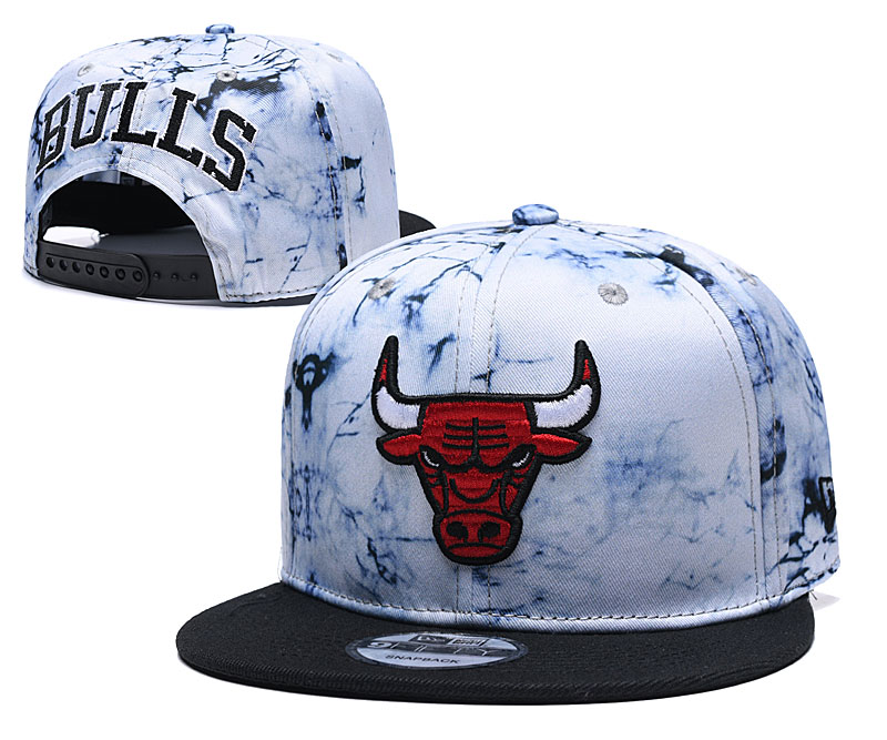 Bulls Team Logo Smoke Black Adjustable Hat TX