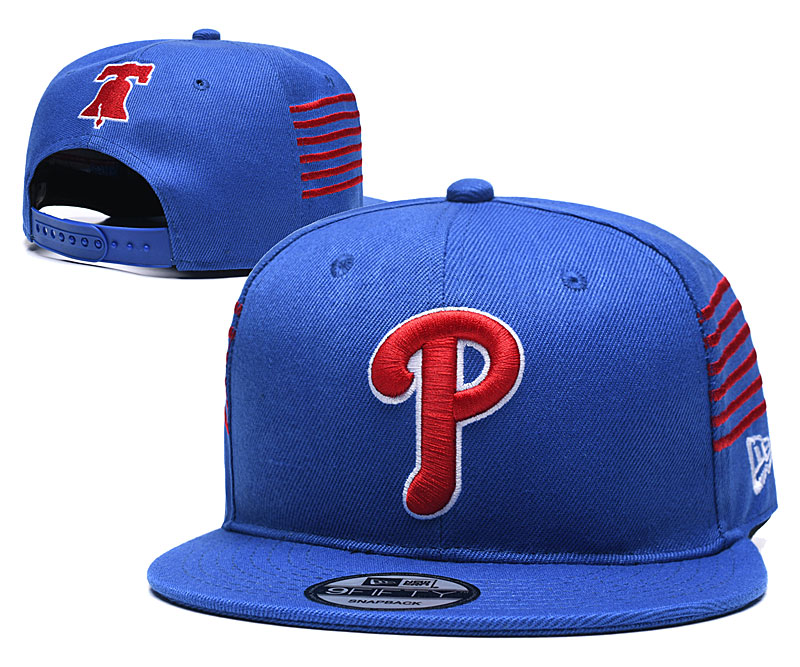 Phillies Team Logo Blue Adjustable Hat YD - Click Image to Close