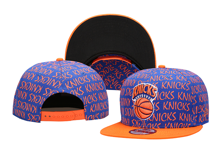 Knicks Team Logo Orange Adjustable Hat LH