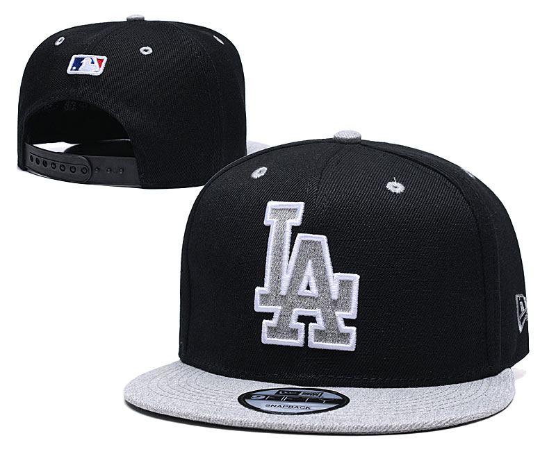 Dodgers Team Logo Black Adjustable Hat TX