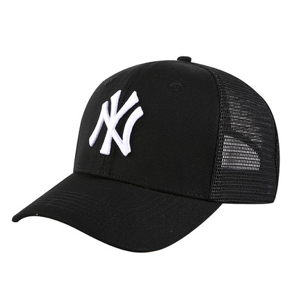 Yankees Fresh Logo Black Peaked Adjustable Hat TX.jpeg