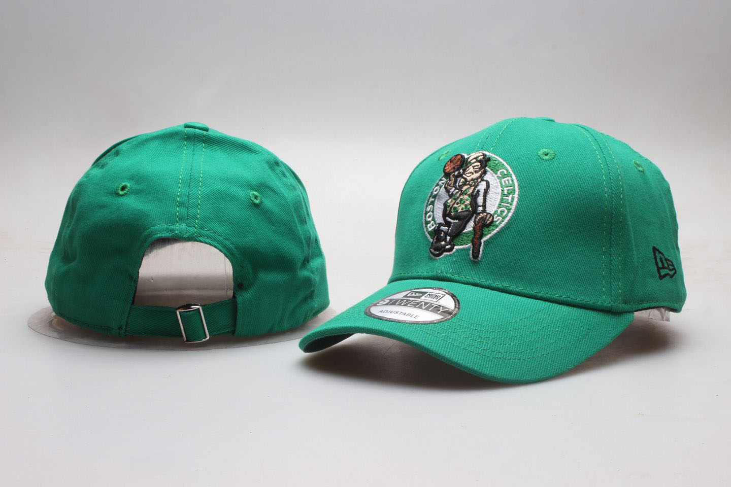 Celtics Team Logo Green Peaked Adjustable Hat YP