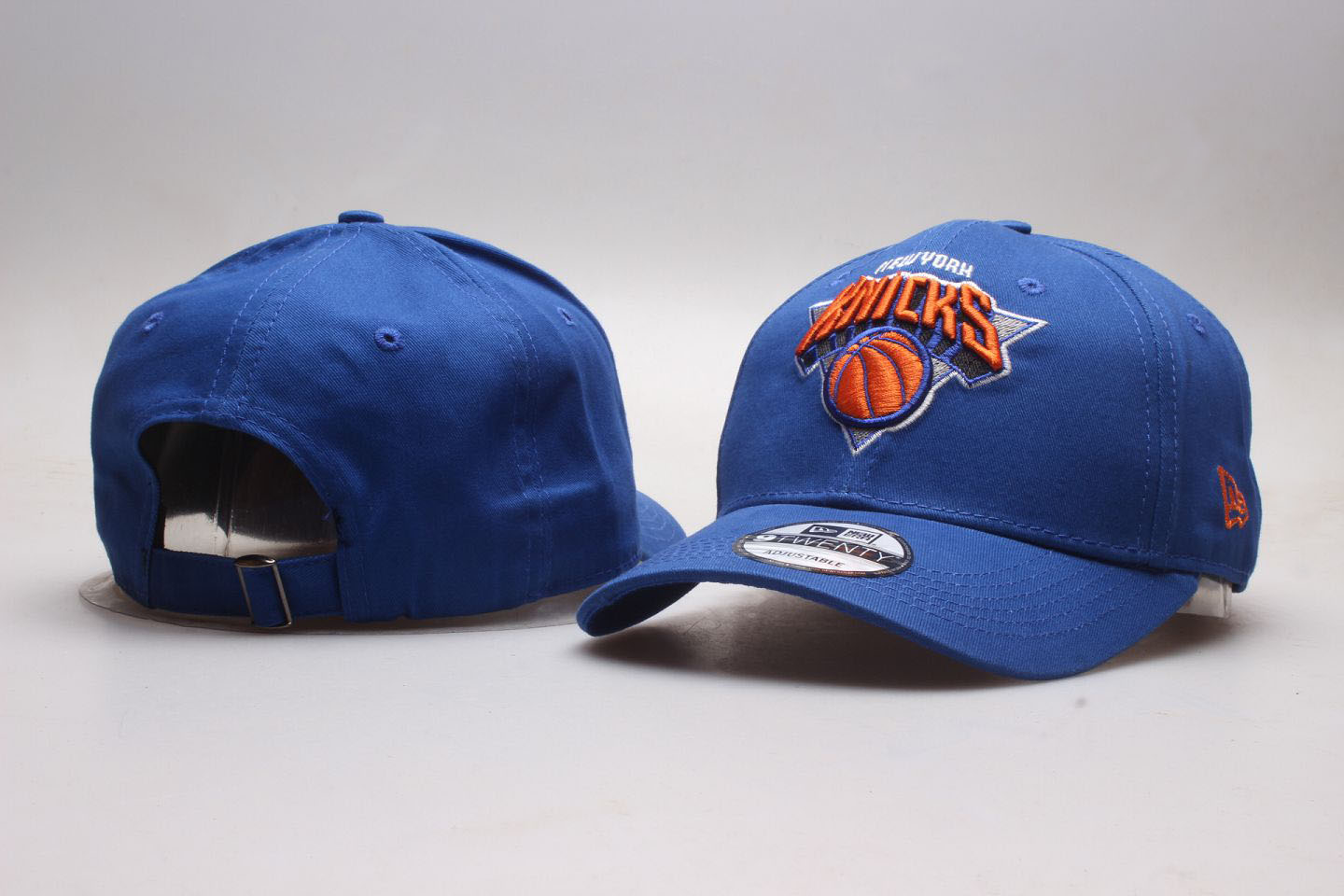 Knicks Team Logo Blue Adjustable Hat YP