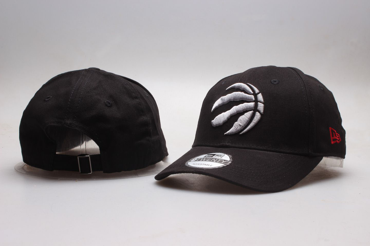 Raptors Team Logo Black Peaked Adjustable Hat YP