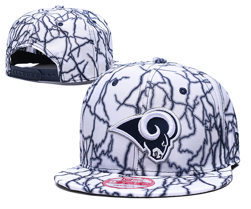 Rams Team Logo Blue Adjustable Hat TX