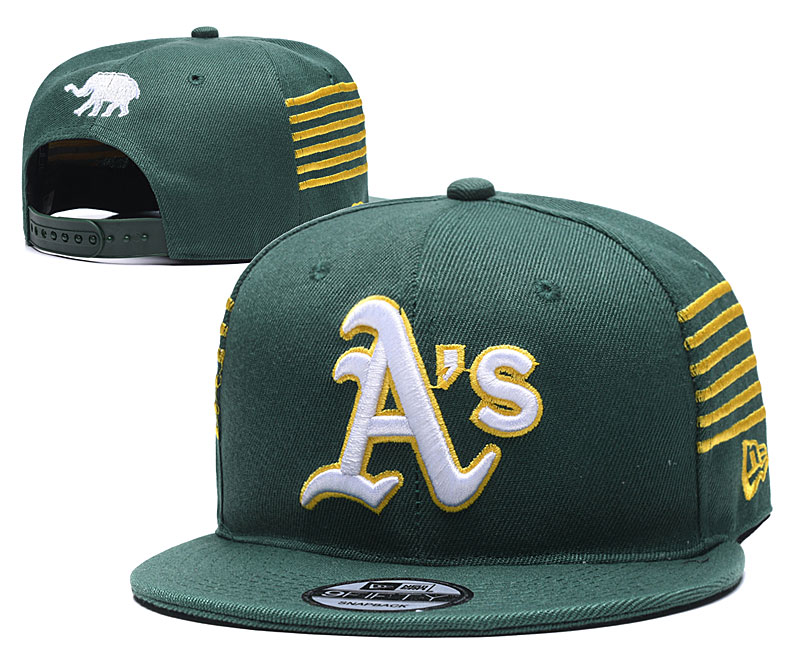 Athletics Team Logo Green Adjustable Hat YD