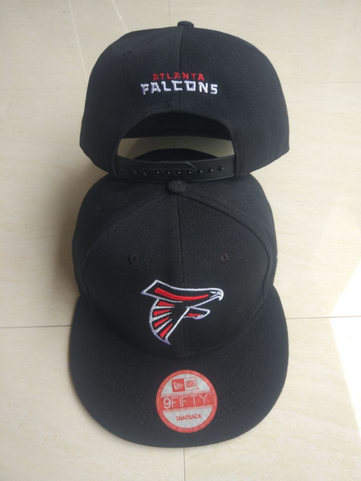 Falcons Team Logo Black Adjustable Hat LT