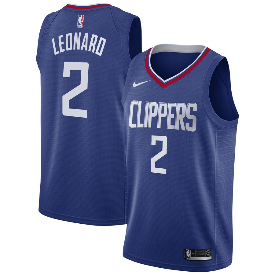 Clippers 2 Kawhi Leonard Blue Nike Swingman Jersey
