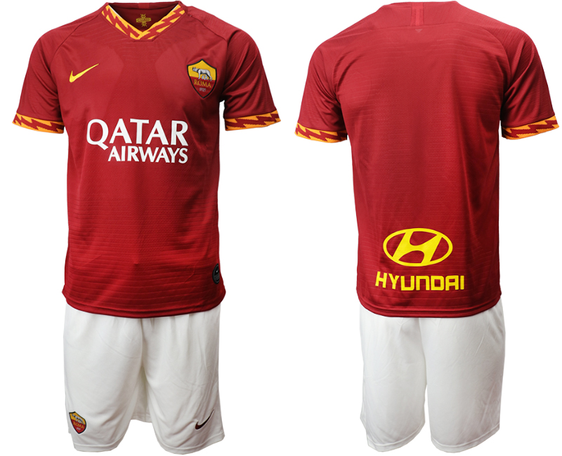 2019-20 Roma Home Soccer Jersey - Click Image to Close