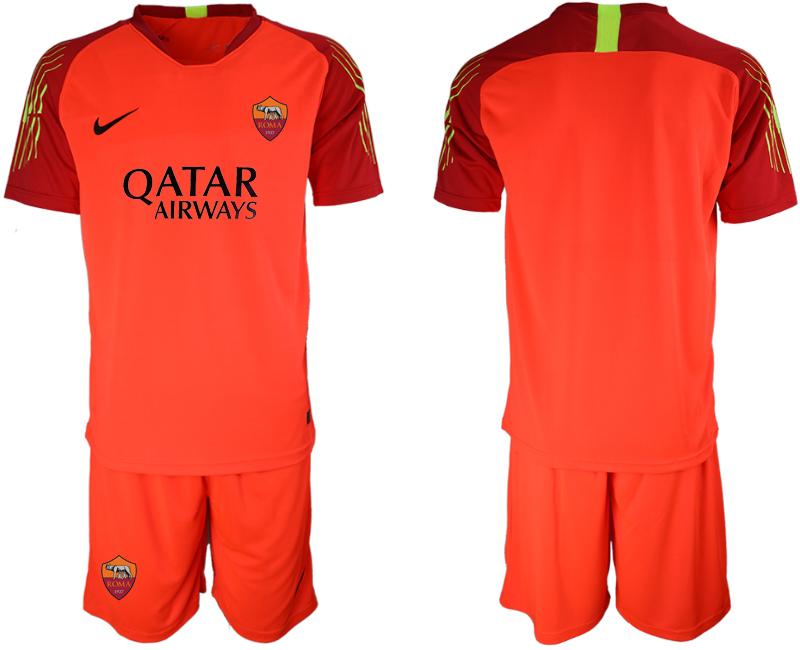 2019-20 Roma Orange Goalkeeper Soccer Jersey