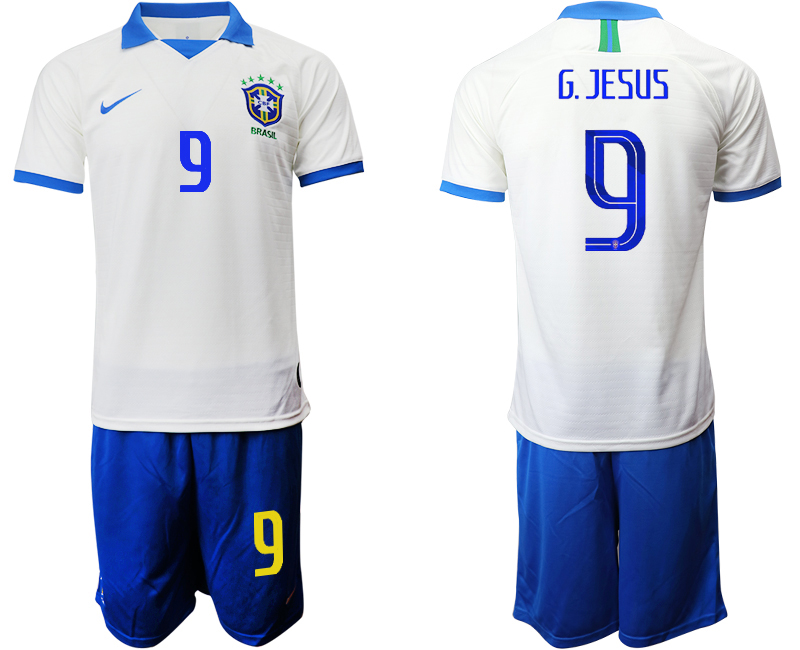 2019-20 Brazil 9 G. JESUS White Special Edition Soccer Jersey