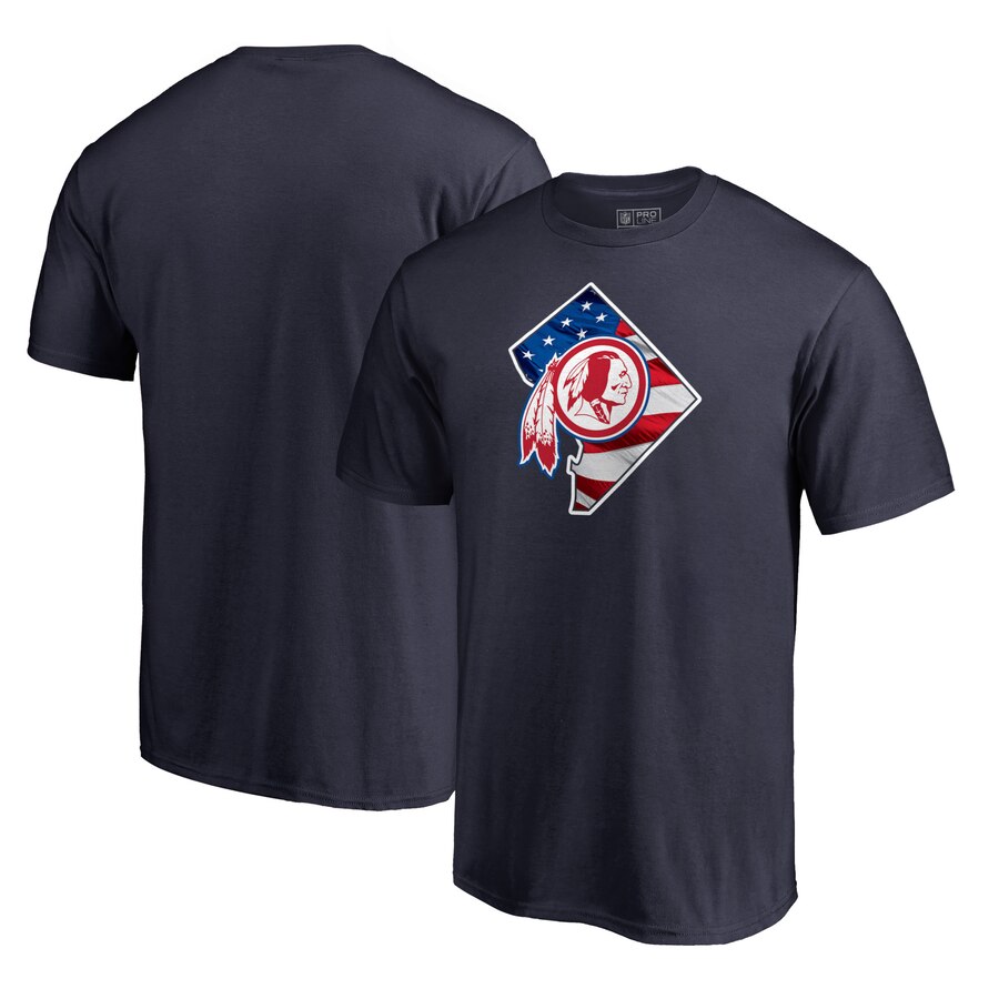 Washington Redskins NFL Pro Line by Fanatics Branded Banner State T-Shirt Navy