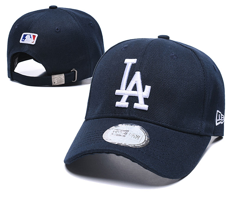 Dodgers Fresh Logo Navy Peaked Adjustable Hat TX.jpeg