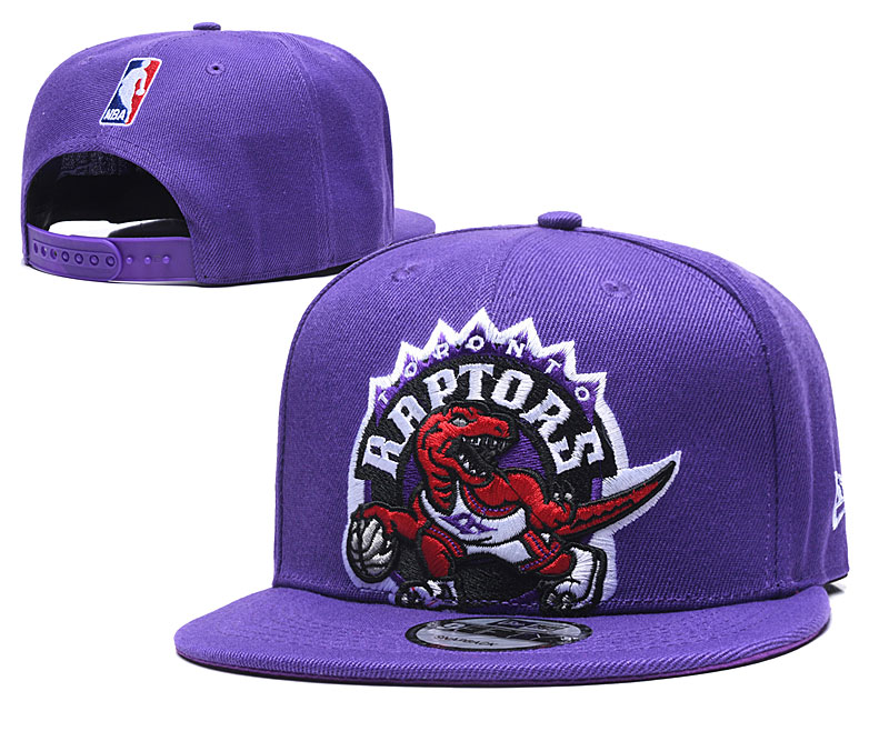 Raptors Team Logo Purple Adjustable Hat TX