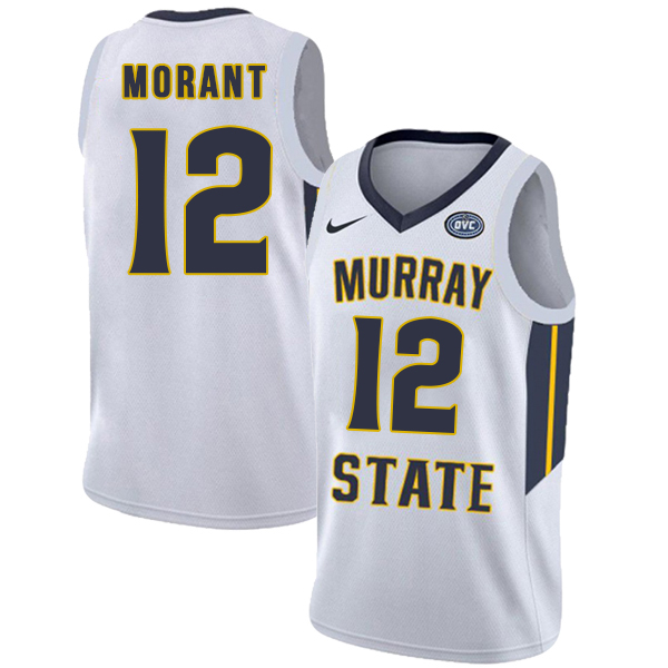 Murray State Racers 12 Ja Morant White College Basketball Jersey