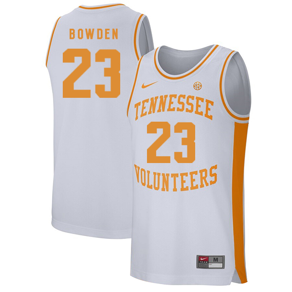 Tennessee Volunteers 23 Jordan Bowden White College Basketball Jersey