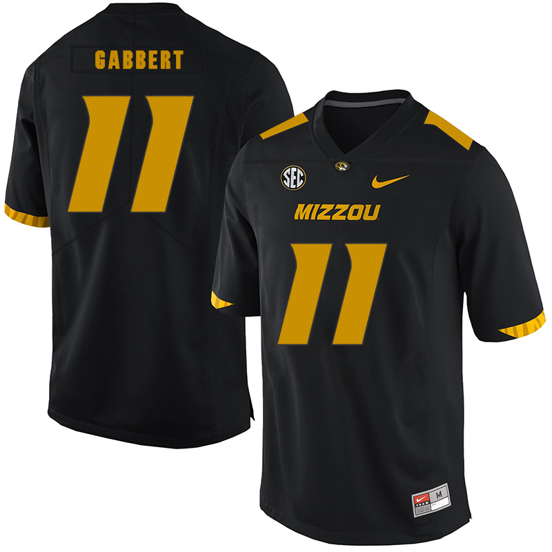 Missouri Tigers 11 Blaine Gabbert Black Nike College Football Jersey - Click Image to Close